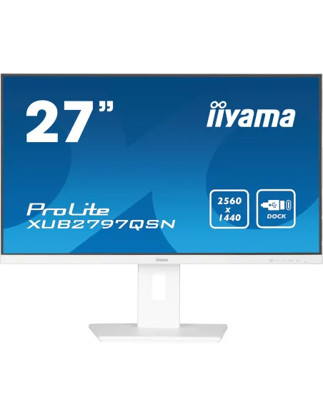 iiyama G-MASTER XUB2797QSN-W2 Monitor PC 68,6 cm (27") 2560 x 1440 Pixel Quad HD LED Bianco