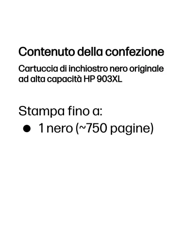 HP Cartuccia di inchiostro nero originale ad alta capacità 903XL