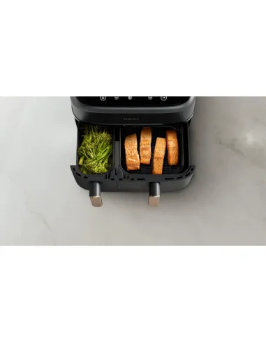 Philips Serie 3000 Airfryer doppio cestello, friggitrice ad aria da 9.0L, 12 metodi di cottura, App per ricette NA352 00