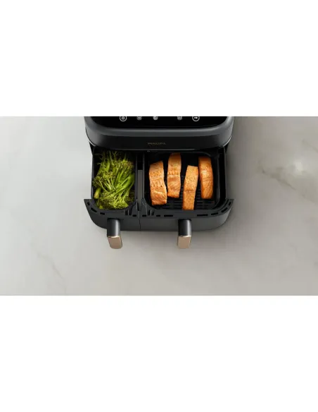 Philips Serie 3000 Airfryer doppio cestello, friggitrice ad aria da 9.0L, 12 metodi di cottura, App per ricette NA352 00