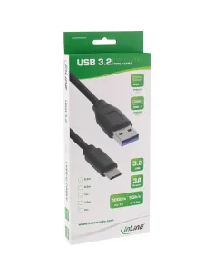 InLine Cavo USB 3.2 Gen.1 x2 C maschio A maschio, nero 0,5m 2