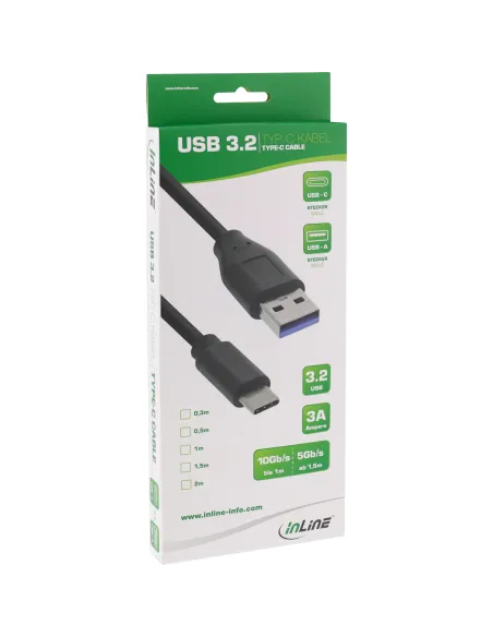 InLine Cavo USB 3.2 Gen.1 x2 C maschio A maschio, nero 0,5m