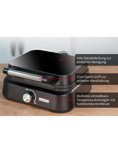 Unold 48275 piastra per waffle 2 waffle 1500 W Nero