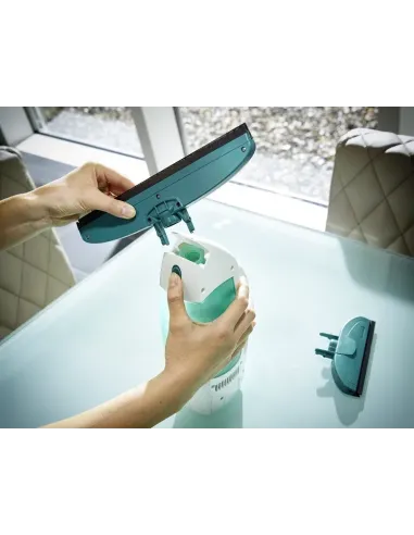 Leifheit 51000 pulitore di finestra elettrico Turchese, Bianco