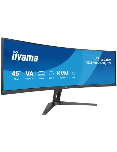 iiyama G-MASTER 45"LCD Curved Bus. UWQHD Monitor PC 113 cm (44.5") 5120 x 1440 Pixel Dual QHD LED Nero