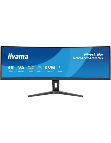 iiyama G-MASTER 45"LCD Curved Bus. UWQHD Monitor PC 113 cm (44.5") 5120 x 1440 Pixel Dual QHD LED Nero