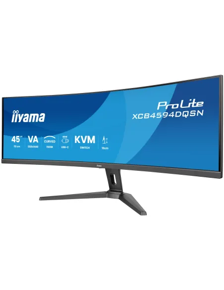 iiyama G-MASTER 45"LCD Curved Bus. UWQHD Monitor PC 113 cm (44.5") 5120 x 1440 Pixel Dual QHD LED Nero