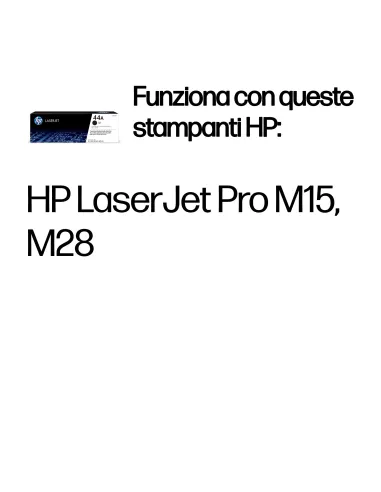 HP Cartuccia toner nero originale LaserJet 44A
