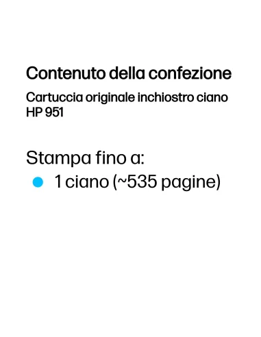 HP Cartuccia originale inchiostro ciano 951