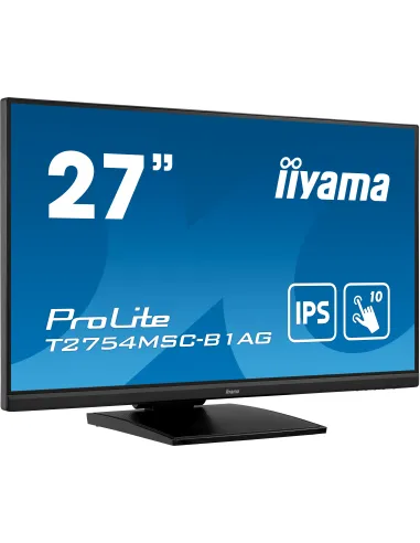 iiyama ProLite T2754MSC-B1AG Monitor PC 68,6 cm (27") 1920 x 1080 Pixel Full HD LED Touch screen Multi utente Nero