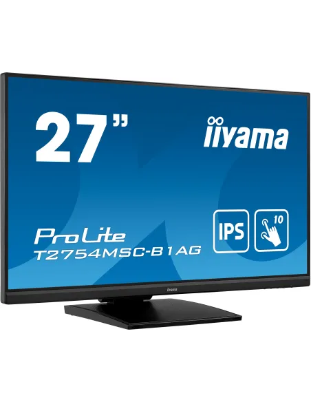 iiyama ProLite T2754MSC-B1AG Monitor PC 68,6 cm (27") 1920 x 1080 Pixel Full HD LED Touch screen Multi utente Nero