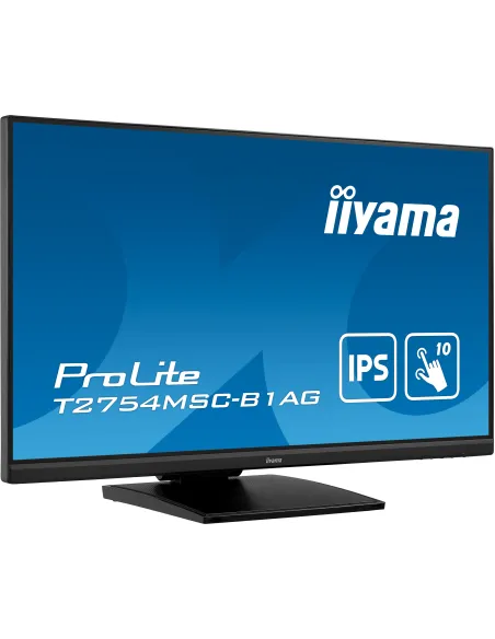 iiyama ProLite T2754MSC-B1AG Monitor PC 68,6 cm (27") 1920 x 1080 Pixel Full HD LED Touch screen Multi utente Nero