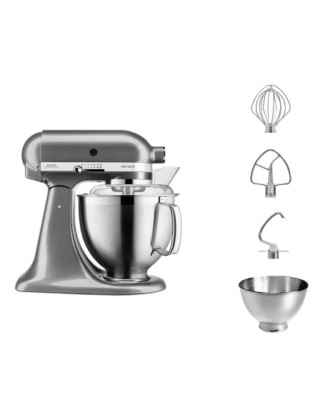 KitchenAid ARTISAN 5KSM185PS Sbattitore con base 300 W Argento
