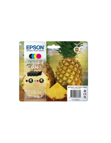Epson 604 cartuccia d'inchiostro 4 pz Originale Resa standard Nero, Ciano, Magenta, Giallo