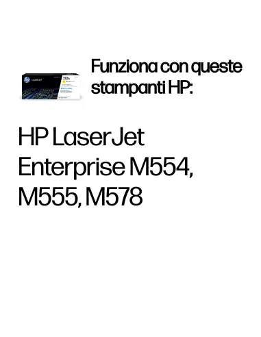 HP Cartuccia toner giallo originale LaserJet 212A