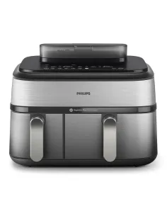 Philips Serie 5000 Airfryer doppio cestello con vapore, Friggitrice ad aria da 9.0L, 19 metodi di cottura, Pulizia cestello 2