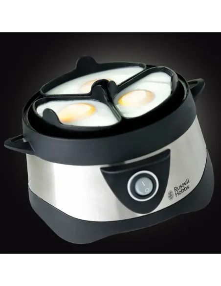 Russell Hobbs Stylo 7 uovo uova 365 W Nero, Acciaio inox