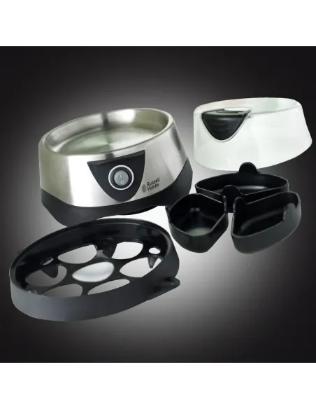 Russell Hobbs Stylo 7 uovo uova 365 W Nero, Acciaio inox