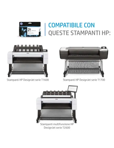 HP Cartuccia di inchiostro nero opaco DesignJet 730 da 300 ml