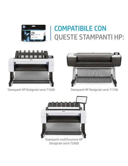 HP Cartuccia di inchiostro nero opaco DesignJet 730 da 300 ml