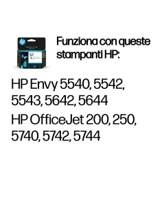 HP Cartuccia originale inchiostro tricromia 62 2
