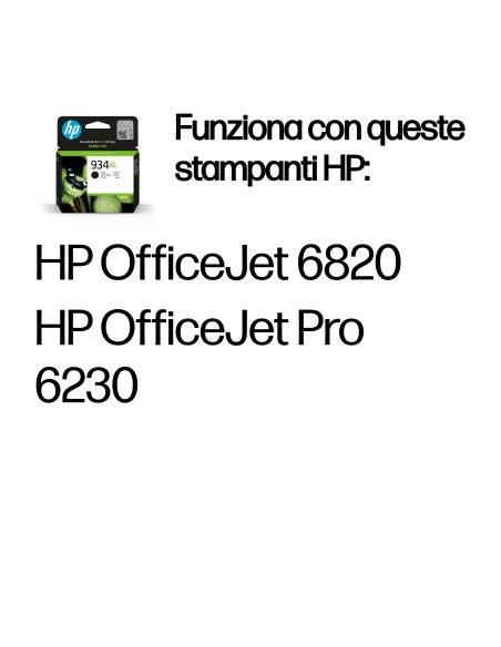 HP Cartuccia originale inchiostro nero ad alta capacità 934XL