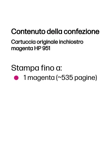 HP Cartuccia originale inchiostro magenta 951
