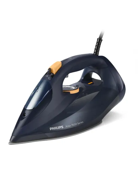 Philips Serie 7000 DST7060 20 ferro da stiro Ferro a vapore Piastra soletta SteamGlide Elite 3000 W Blu, Giallo