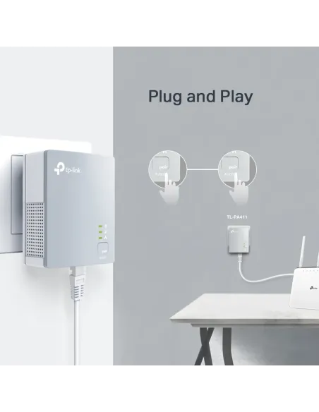 TP-Link PA411KIT 500 Mbit s Collegamento ethernet LAN Bianco 2 pz