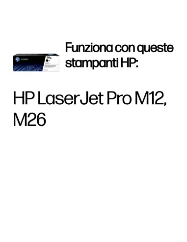 HP Cartuccia toner nero originale LaserJet 79A