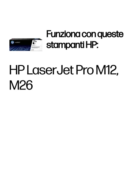HP Cartuccia toner nero originale LaserJet 79A