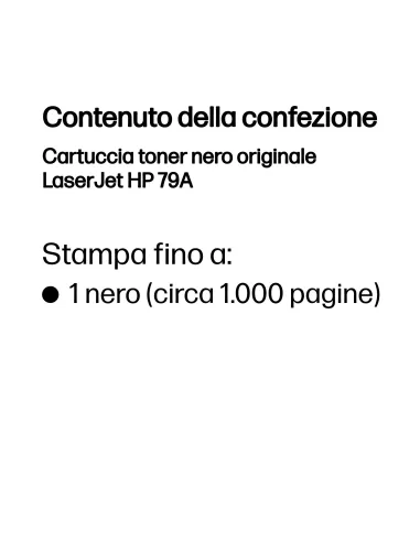 HP Cartuccia toner nero originale LaserJet 79A
