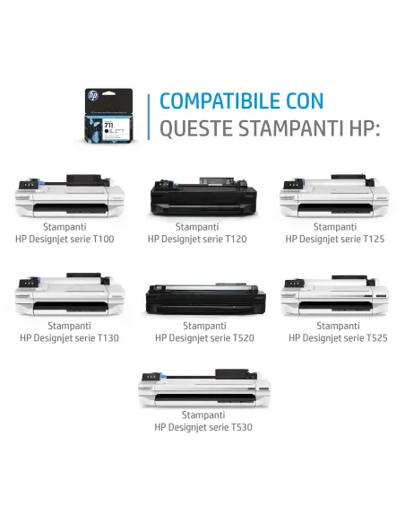 HP Cartuccia inchiostro nero DesignJet 711, 38 ml
