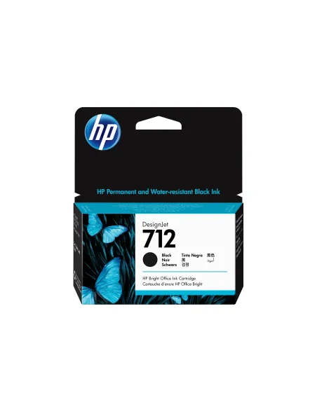 HP Cartuccia di inchiostro nero originale DesignJet 712 da 38 ml