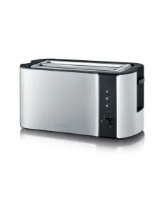 Severin AT 2590 tostapane 2 fetta e 1400 W Nero, Argento