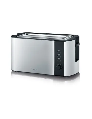 Severin AT 2590 tostapane 2 fetta e 1400 W Nero, Argento