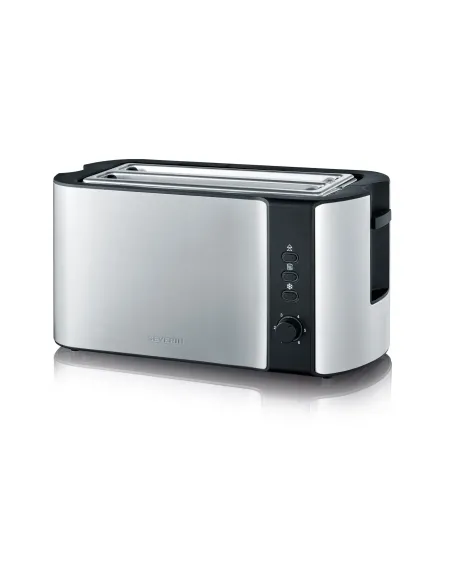 Severin AT 2590 tostapane 2 fetta e 1400 W Nero, Argento