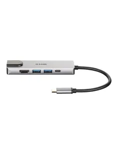 D-Link DUB-M520 replicatore di porte e docking station per laptop Cablato Thunderbolt 3 Alluminio 2