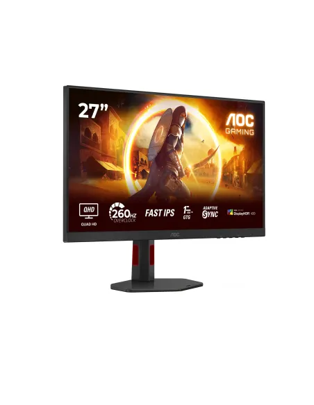 AOC G4 Q27G4ZR Monitor PC 68,6 cm (27") 2560 x 1440 Pixel Quad HD LED Nero, Rosso