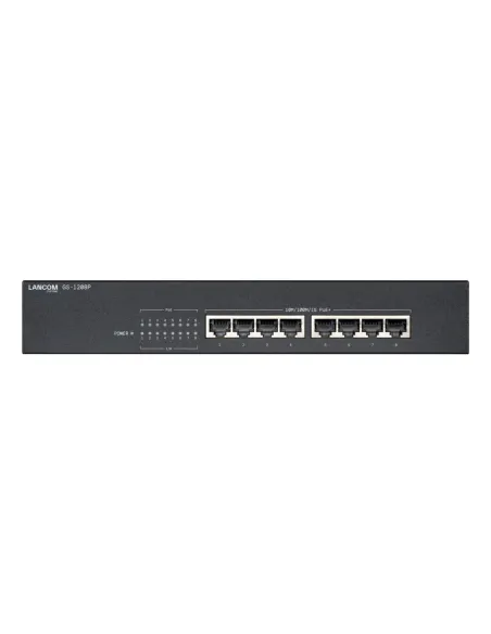 GS-1208P Non gestito Gigabit Ethernet (10 100 1000) Supporto Power over Ethernet (PoE) 1U Nero