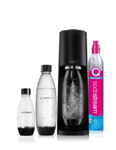 SodaStream Terra Nero Value Pack Metallo, Plastica, Polietilene tereftalato (PET)