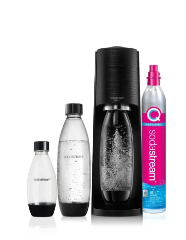 SodaStream Terra Nero Value Pack Metallo, Plastica, Polietilene tereftalato (PET)