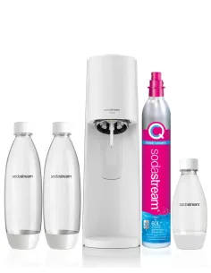 SodaStream Terra Bianco Value Pack Metallo, Plastica, Polietilene tereftalato (PET)
