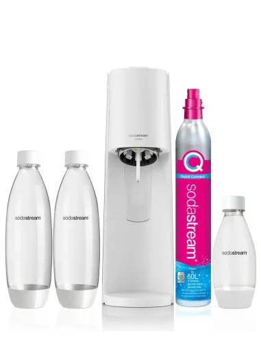 SodaStream Terra Bianco Value Pack Metallo, Plastica, Polietilene tereftalato (PET)