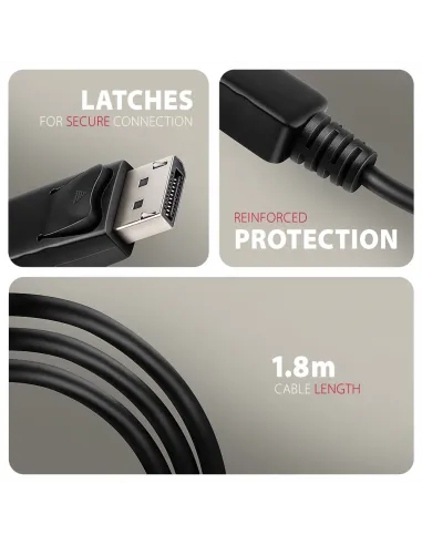 Axagon RVD-HI20C2 cavo e adattatore video 1,8 m DisplayPort HDMI Nero