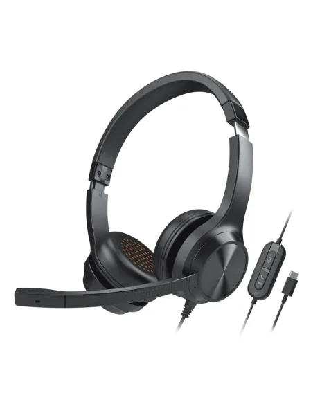 Creative Labs Chat USB Auricolare Cablato A Padiglione Ufficio USB tipo-C Nero