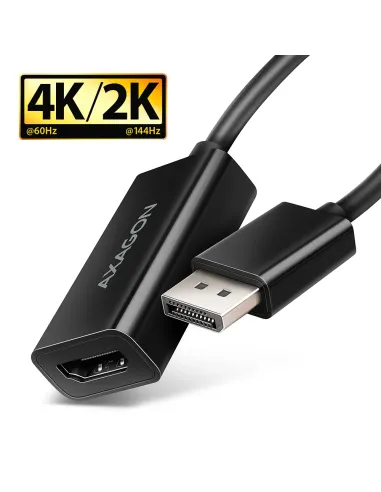 Axagon RVD-HI20N cavo e adattatore video 0,15 m DisplayPort HDMI Nero