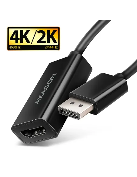 Axagon RVD-HI20N cavo e adattatore video 0,15 m DisplayPort HDMI Nero