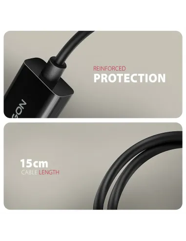 Axagon RVD-HI20N cavo e adattatore video 0,15 m DisplayPort HDMI Nero