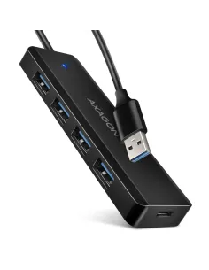 Axagon HUE-C1A hub di interfaccia USB 3.2 Gen 1 (3.1 Gen 1) Type-A 5000 Mbit s Nero